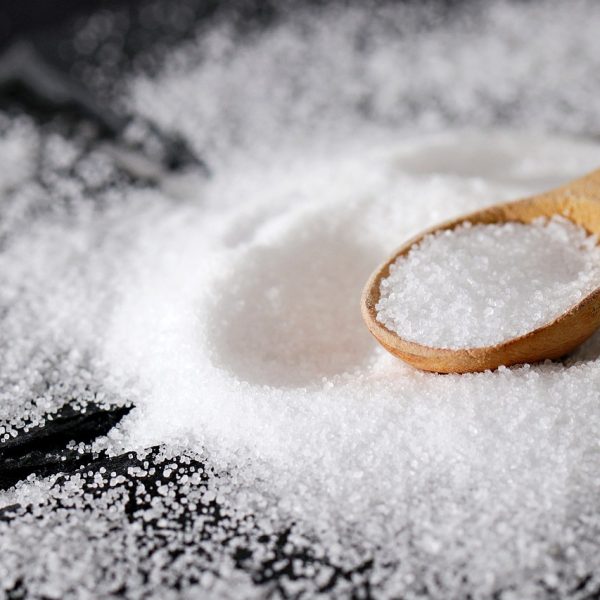 salt, sea salt, spoon
