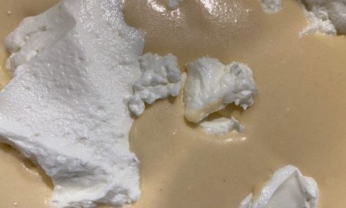 Quark kommt als letztes in den Waffelteig und macht sie proteinreich