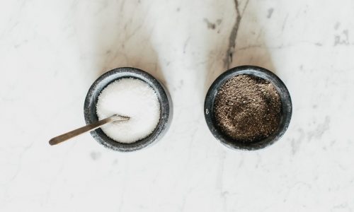 white and black granules in bwols
